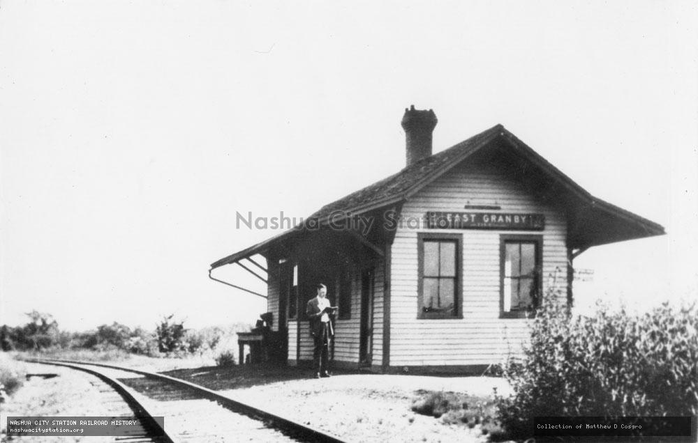Postcard: Railroad Station, East Granby, Connecticut